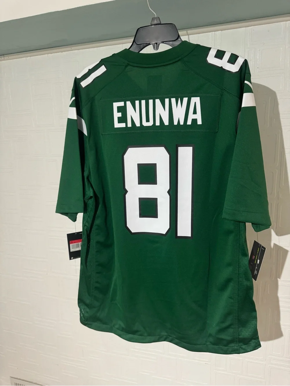 Nike New York Jets Quincy Enunwa #81 Green and White NFL Jersey